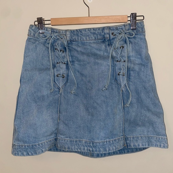 Free People jean skirt - Picture 1 of 5